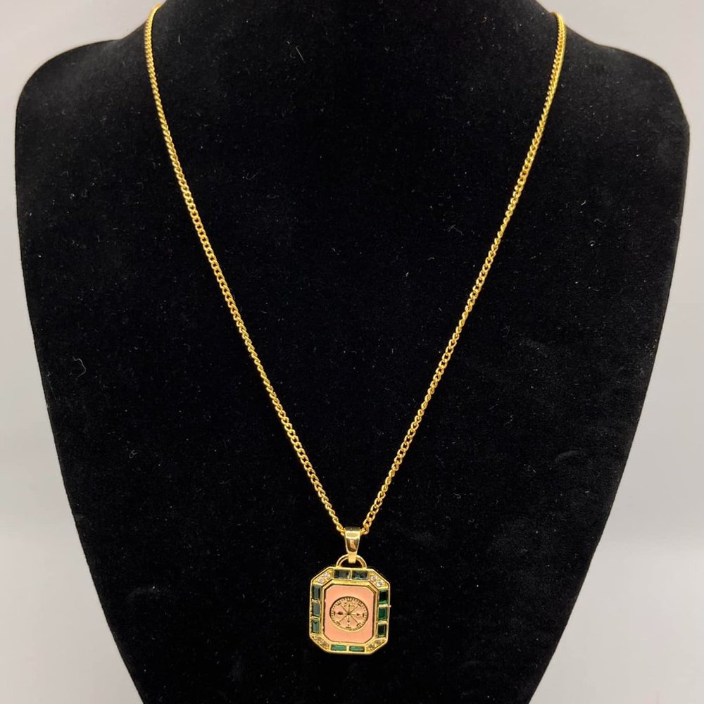 Melania Clara/By Alexa Rae Wheel of Fortune Gold Necklace